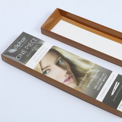 magnetic clip in hair extension box packaging