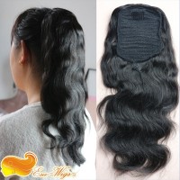 Wholesale Super Quality 100% Human Hair Ponytail Lace Front Wig in stock