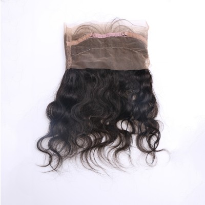 silky indian virgin hair transparent lace frontal