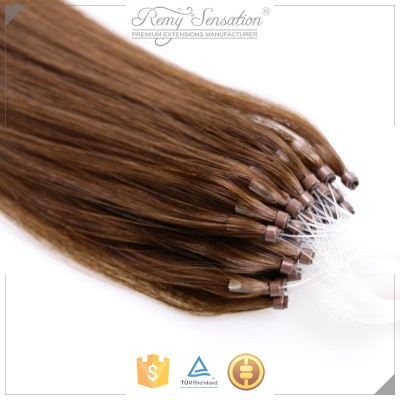 100 Cuticle Remy Human Hair Keratin Russian 1g Stick Double Drawn Micro Loop Hair Extensions