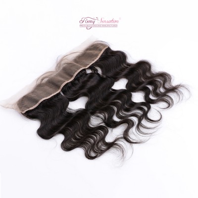 High quality human hair straight lace frontal Brazilian hair lace frontal