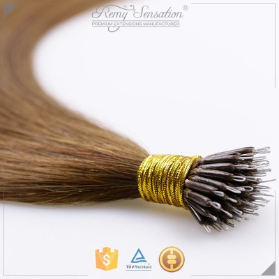 OEM Service Remy Russian Nano Bonds Hair Extensions