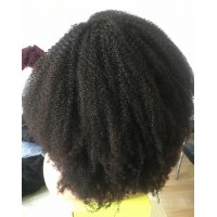 brazilian remy kinky curly hair full lace wigs for black women