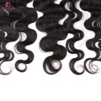 cheap wholesale lace closure human hair with bundle body wave frontal