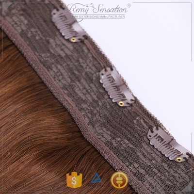 Halo Remy Human Hair Extensions No Glue Halo Hair Balayage Invisible Instant Hairpieces